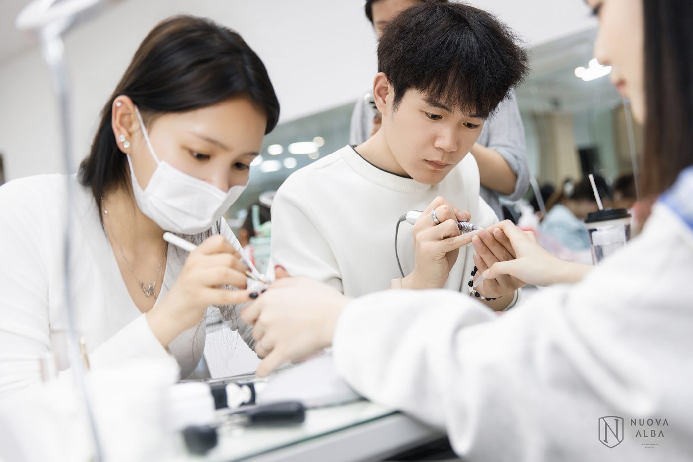 美甲学员练习